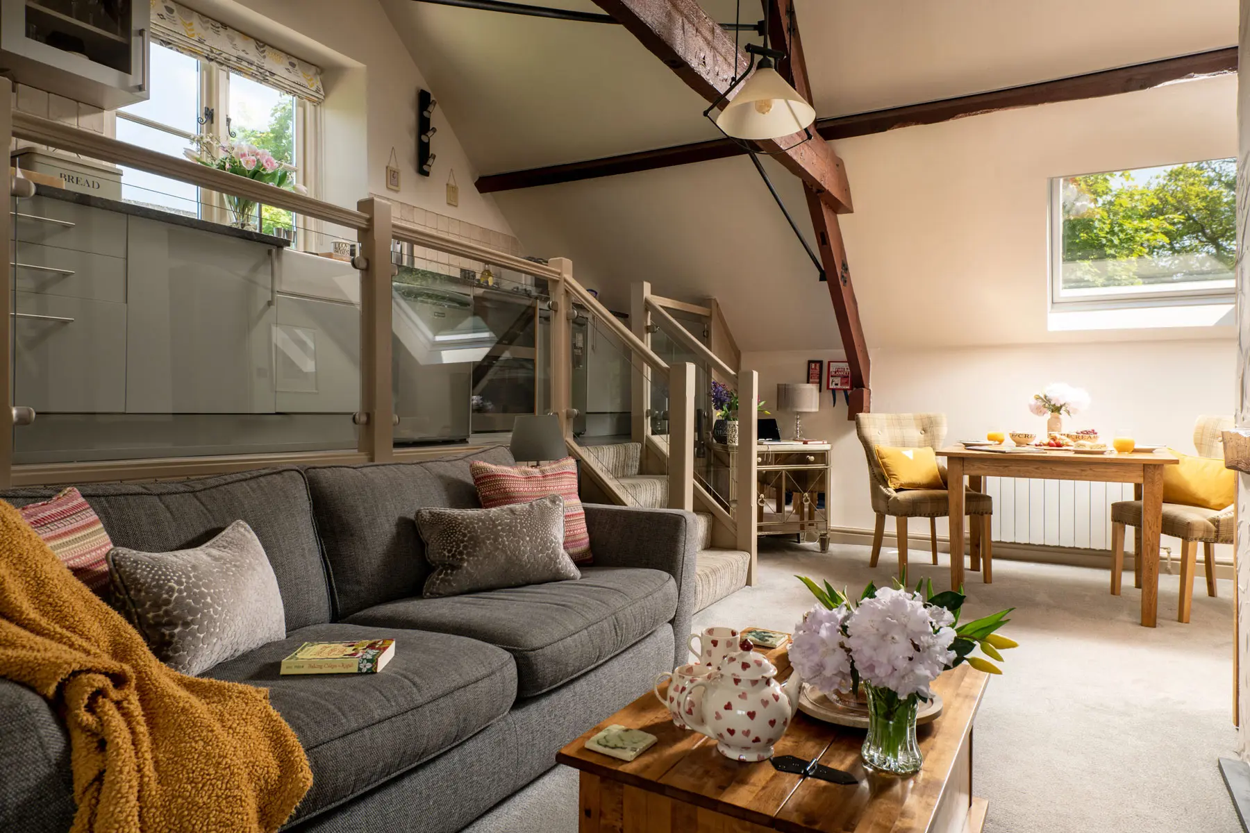The Loft holiday cottage with EV charging, North Devon