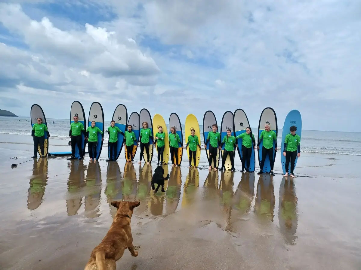 North Devon surfing